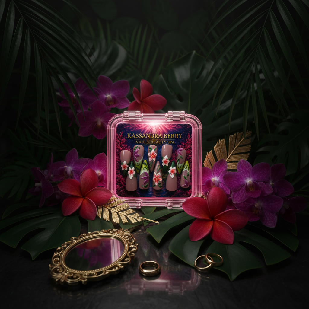 Botanical flat lay