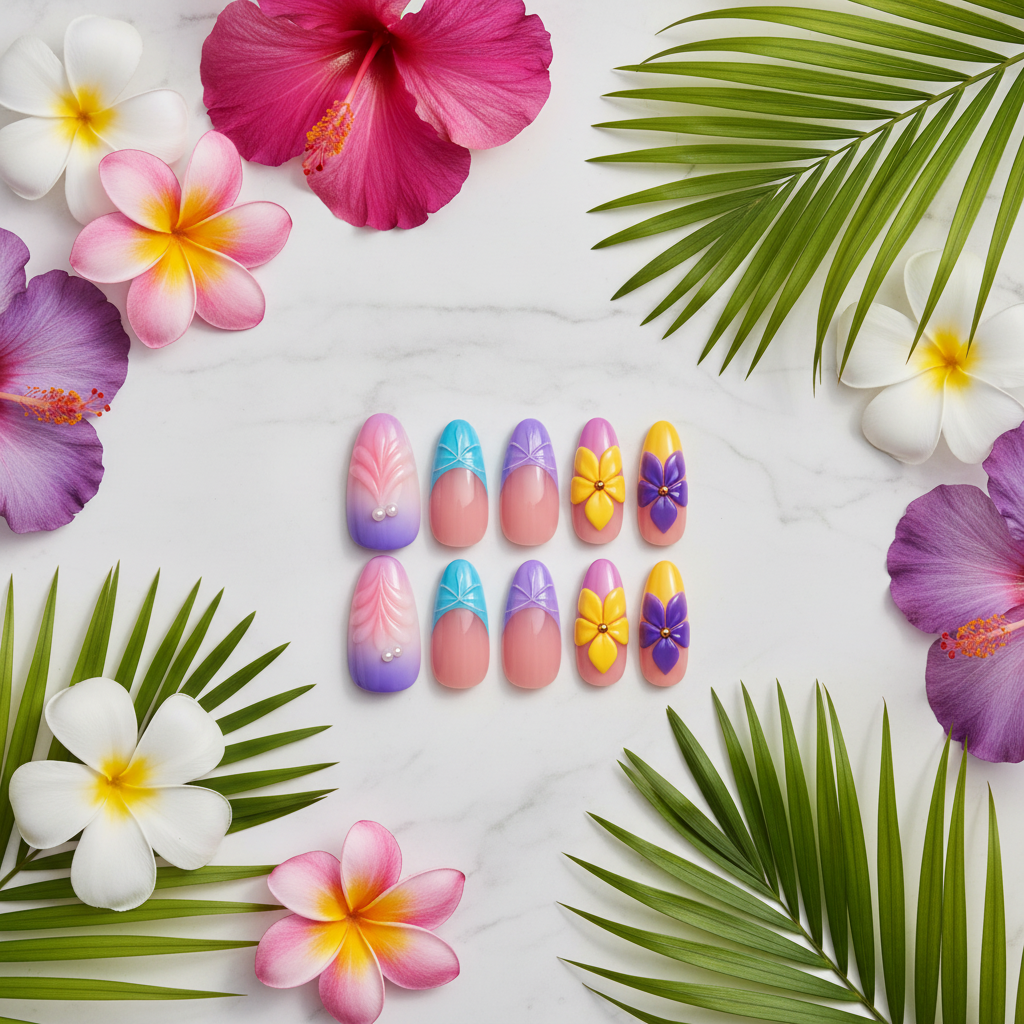 Flat Lay Tropical